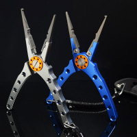 大号直嘴钓鱼钳多功能路亚钳摘鱼钩剪鱼线剪刀航空铝防锈钳头