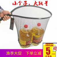 红健短柄抄网铝合金挂胶网兜飞蝇路亚筏钓抄网鱼苗观赏鱼缸水族网