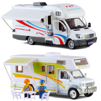 1:32奔驰福特房车旅行露营车 儿童声光仿真合金开汽车模型玩具