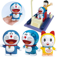 万代正品 哆啦A梦 机器猫 大雄时光机 拼装模型玩具摆件