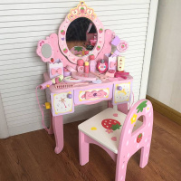 儿童仿真木制梳妆台公主化妆桌 过家家男女孩美玩具套装
