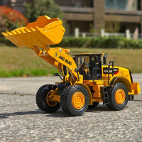 合金工程车1:50轮式铲车铲土推土装载机精致合金仿真汽车摆件模型