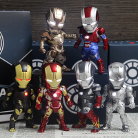 汽车载摆件Q版复仇者联盟玩具钢铁侠模型可光手办公仔