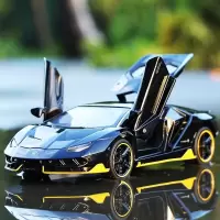 儿童男孩玩具车兰博基尼LP770仿真合金汽车模型1:32声光回力小车