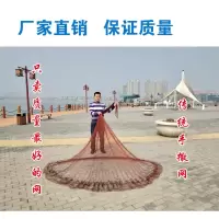 传统手撒网手抛网手工撒网易撒网捉鱼网铅坠旋网抡网打鱼网