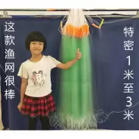 单层渔网青丝胶丝密网加强粗丝小鱼白条餐鱼粘网沉网浮网鱼网