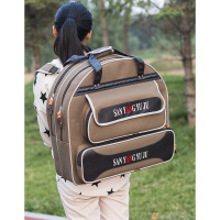 双三层鱼护包双肩钓鱼背包防泼水耐磨渔具包渔护包马扎包折叠凳包