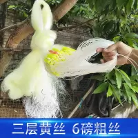 老渔翁三层渔网6磅粗丝0.3丝网粘网沉网水库海网