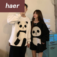 卫衣女长袖秋季韩版宽松休闲上衣秋季韩版2020新款情侣装宽松中长款大版百搭圆领套头长袖卫衣女装初中女生卫衣女韩版潮学生宽