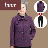 老年人秋装女50-60岁奶奶装春秋外套中老年人女衣服老太太长袖妈妈装60周岁以上上衣奶奶装秋装外套中老年女装秋装