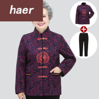 老年人秋装女50-60岁老年人唐装女70岁老太太秋装外套80妈妈上衣90老人奶奶装春秋衣服奶奶装秋装外套中老年女装秋装