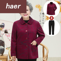 老年人秋装女50-60岁2020中年妈妈装春秋款外套中老年人女装奶奶秋装洋气上衣老人衣服奶奶装秋装外套中老年女装秋装