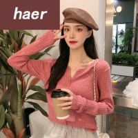 毛衣女韩版学生宽松新款针织衫开衫女秋季毛衣小外套长袖外搭毛线衣女