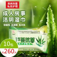 10包 芦荟成人洁湿巾纸男女房事私处清洁香味便携湿纸巾批