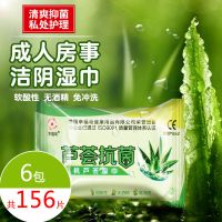 6包 芦荟成人洁湿巾纸男女房事私处清洁香味便携湿纸巾批