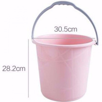 14L北欧粉 ()14L/16L/20L家用水桶学生宿舍洗衣储水桶洗澡桶加厚洗车桶