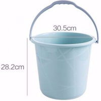 14L北欧蓝 ()14L/16L/20L家用水桶学生宿舍洗衣储水桶洗澡桶加厚洗车桶