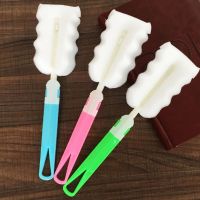 海绵杯刷六只装两挂钩 [亏本冲量]杯刷子长手柄海绵水杯刷奶瓶刷子厨房洗杯子神器