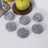 大号10个装[收藏店铺优先发货] 不锈钢钢丝球不渣不生锈刷锅洗碗手柄刷子清洁球批厨房神器