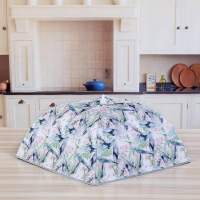 方形鸡毛飞天 家用饭菜保温罩盖菜罩菜罩食物防尘罩折叠餐桌罩冬季保温饭菜罩子