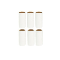 【单独6卷纸，不含手柄】 可撕式粘毛滚去毛球除衣服上的粘刷滚筒式粘毛毛家用毛衣沾滚毛器