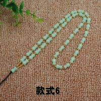 款式6 男女吊坠挂绳珠链玉绳高档挂件绳圆珠玉佩玉坠项链绳