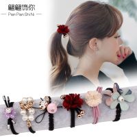 新品-百搭6件套 头绳韩版小清新扎头橡皮筋饰品女绳皮筋夹带皮圈饰