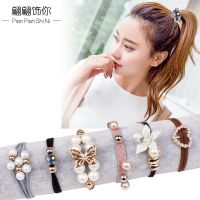 新品-靓丽6件套 头绳韩版小清新扎头橡皮筋饰品女绳皮筋夹带皮圈饰