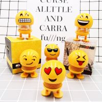 一起追过的女孩[六个装] 车载表情包弹簧公仔摇头汽车摆件网红可爱创意车内饰笑脸公仔抖音