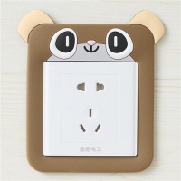 熊博士 开关贴墙贴套韩简约卡通保护套创意客厅卧室免粘插座开关装饰套