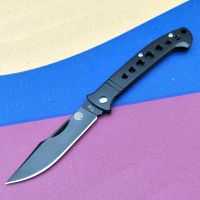 T08黑色高硬度 高硬度多功能折叠刀随身小刀礼品刀便携防身水果刀军刀求生户外刀