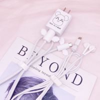 9xpro/8x/play4t/nova5i/3i畅10e手机数据线充电器保护套|珠光线[套装] 天使-花朵