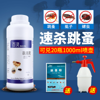 跳蚤药室内大面积杀虫剂床上人用猫狗专用家用专灭跳骚药粉喷剂