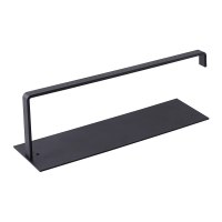 碳钢纸巾架免打孔纸巾架子厨房用纸挂架收纳架卷纸架置物架|黑色