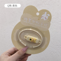 儿童驱蚊手环大人宝宝女生版学生情侣少女手链防蚊扣神器长效随身|深棕色Q熊-黄色