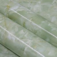 自粘家用厨房灶台防油贴纸浴室卫生间阳台耐磨大理石纹防水墙贴纸|玛瑙绿 60厘米宽*4米长（工具）