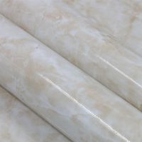 自粘家用厨房灶台防油贴纸浴室卫生间阳台耐磨大理石纹防水墙贴纸|灰白石 60厘米宽*4米长(工具)