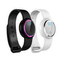 超声波驱蚊手环婴幼儿童大人宝宝情侣成人防蚊虫神器室内户外随身|黑紫+白色