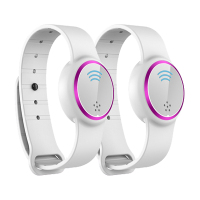 超声波驱蚊手环婴幼儿童大人宝宝情侣成人防蚊虫神器室内户外随身|白紫+白紫