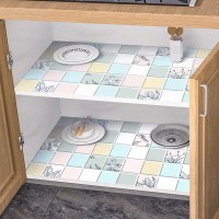 橱柜防水防潮垫厨房防油防火耐高温贴纸桌子灶台用面墙纸自粘壁纸|(加厚)荷花盛开60cm宽x5米长+工具一套 大