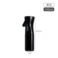 84消毒水75酒精清洁专用小喷壶雾化喷瓶分装瓶细雾喷雾瓶空瓶 AC08纯黑200ml(升级泵管-水雾细腻)
