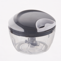 厨因美 手摇切菜器 500ml(S8011灰黑色)备用刀片3片 尺寸:126*126*93 多功能拉绳切菜机