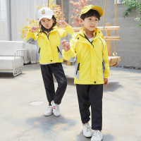 热卖幼儿园园服春秋装新款学院风冲锋衣三件套儿童班服小学生校服秋冬