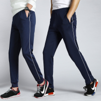 热卖小脚校裤单杠运动裤束腿男秋冬宽松一条杠学生显瘦校服裤子女白边