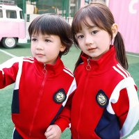 热卖英伦学院风校服中小学生毕业班服春夏秋装四件套老师服幼儿园园服