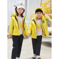 热卖幼儿园园服春秋装小学生校服户外冲锋衣三件套儿童秋冬班服运动服