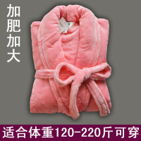 热卖新款秋冬天加厚珊瑚绒睡袍男士法兰绒情侣浴袍女冬季睡衣加肥加大