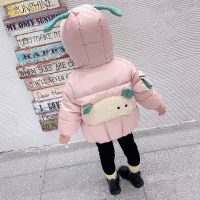热卖女童棉衣2019新款宝宝冬季外套加厚棉袄洋气儿童装中长款羽绒棉服