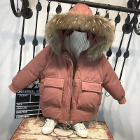 热卖男童棉衣冬装2019新款韩版儿童棉服中长款加厚外套洋气宝宝棉袄潮