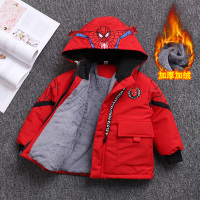 热卖男童棉衣加绒2019新款冬装中小童加厚外套儿童棉服帅气男孩棉袄潮